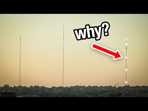 Why do some radio towers blink?