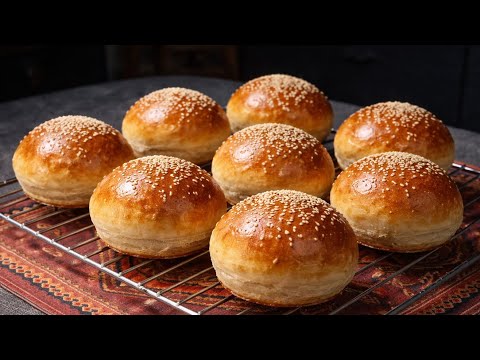 How to make SESAME MILK BUNS,don’t buy burger buns from the grocery,you can make yourself at home