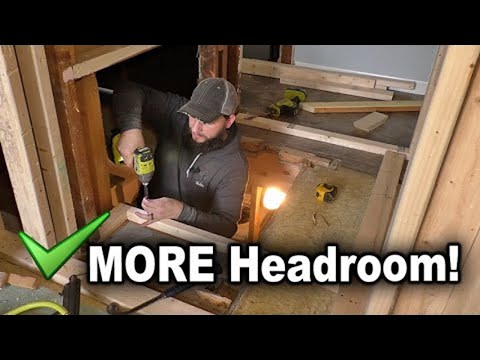 Framing Bedroom/Hall Closet | Adding Basement Stair Headroom