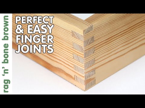 Perfect, Easy Finger Joints - Table Saw Jig (no dado)