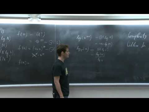 Recitation 1: Asymptotic Complexity, Peak Finding