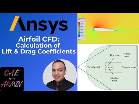 ✈️ ANSYS Fluent Tutorial | Lift and Drag Coefficient Calculation for NACA Airfoil
