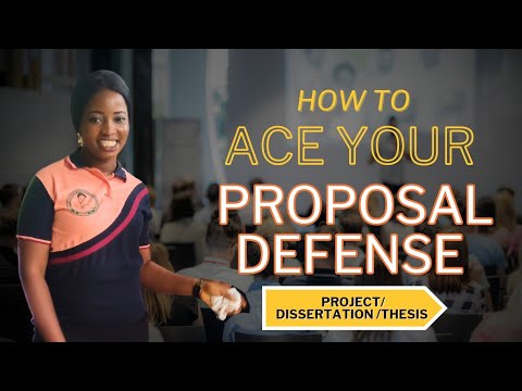 How To Ace Your Research Project/ Dissertation/ Thesis Proposal Defense || Project Series Prt 1