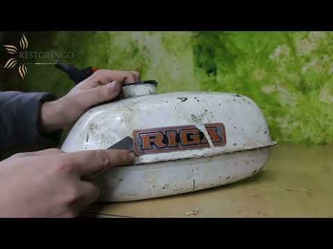 Amazing restoration of old soviet motorcycle of 1965. PART 3( fuel tank restoration video)