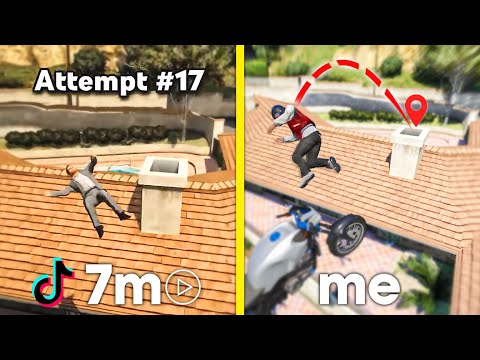 Can I Land Viral TikTok Stunts In GTA 5?