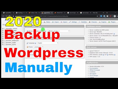 How to Create and Restore Wordpress Backup manually with and without plugin (updraftplus and cpanel)