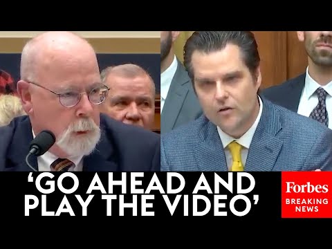 JUST IN: Gaetz Plays Video Of Wray For John Durham Then Relentlessly Grills Him About Joseph Mifsud
