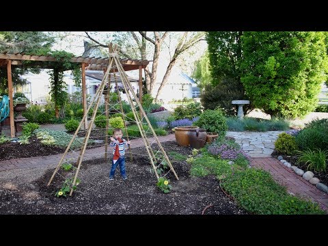 Making a Fun Trellis For Benjamin! 🌼💚// Garden Answer
