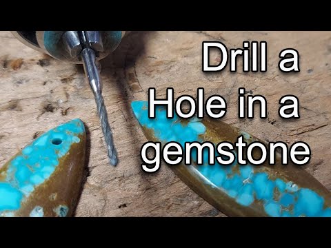 How to drill a hole in a gemstone at home