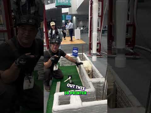 3D Printed Home: Incredible 3DCP Printer Revealed! #shorts