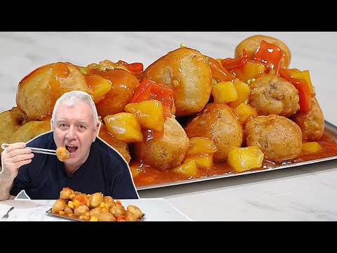 SWEET and SOUR BEEF Meatballs Tangy, Crispy, Delicious Chinese Style