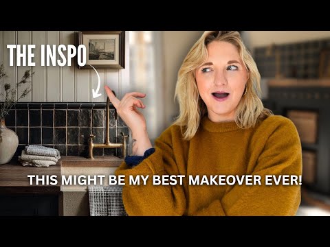 *Dark & Moody* DIY Laundry Room Makeover