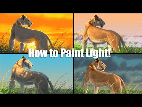 NEW Lighting Course Sneak - How to Paint Light with Aaron Blaise Out Now!