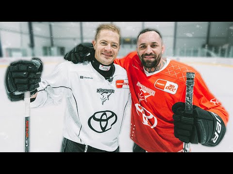 MMA Kämpfer trainiert zum ersten mal Eishockey... (geht schief)