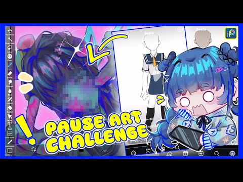 Trying out the PAUSE ART CHALLENGE! // SamDoesArts  // IbisPaintX