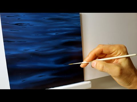 How to paint water - how to paint realistic water reflections tutorial
