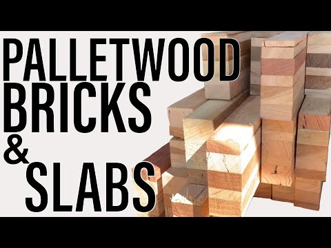 How to PALLETWOOD the RIGHT WAY - Make Bricks