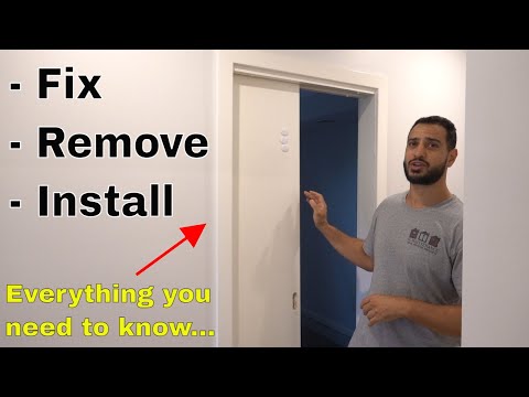 How to remove, fix and install sliding cavity door - DIY