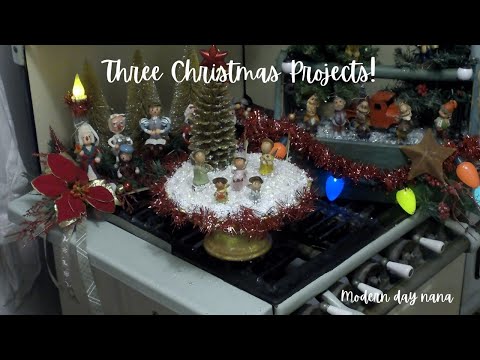 Dollar Tree & Vintage Ornaments Christmas DIYs | 3 Whimsical Scene Projects