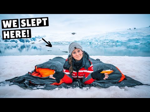 WE SLEPT OUTSIDE IN ANTARCTICA! (camping in the snow)