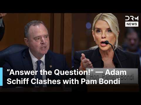 “Answer the Question!” — Adam Schiff Clashes with Pam Bondi in Fiery Senate Hearing | AC1G