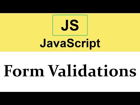 #26 Form Validations in JavaScript