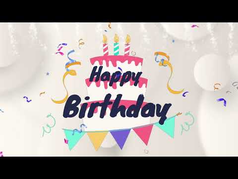 1 HOUR of birthday cake | Happy Birthday BG Video Loop Wallpaper Screesaver