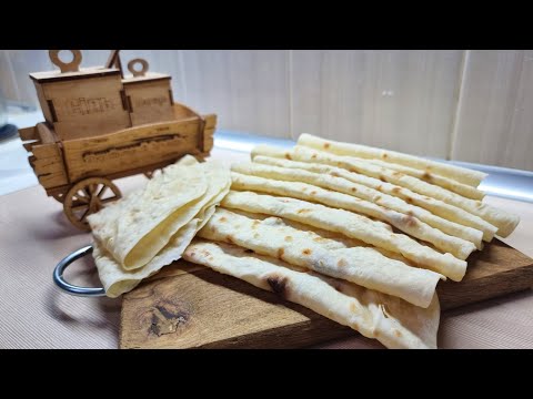 МУКА + КИПЯТОК! Тонкий ЛАВАШ на сковороде ГОТОВИМ ДОМА! Для шаурмы и быстрых завтраков ЛУЧШИЙ РЕЦЕПТ