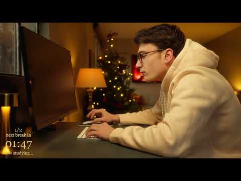 4-HOUR | Study With Me | One break, No music, Deep work
