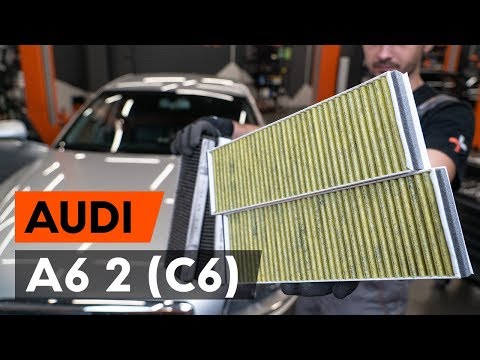 How to change pollen filter / cabin filter on AUDI A6 (C6) [TUTORIAL AUTODOC]