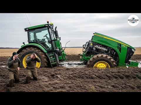 Unbelievable Tractor Stuck in Mud Moments | Extreme Heavy Equipment fails #29