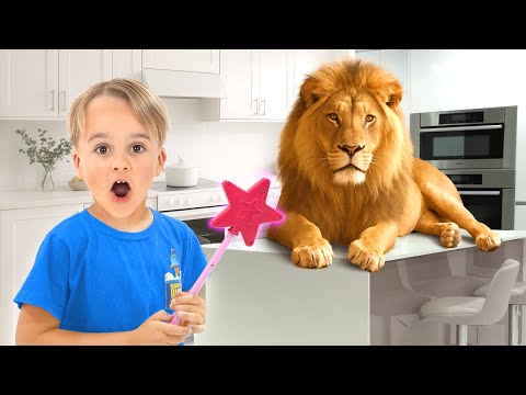 Wild Animal Adventure at Home - Kids Learn Animal Names