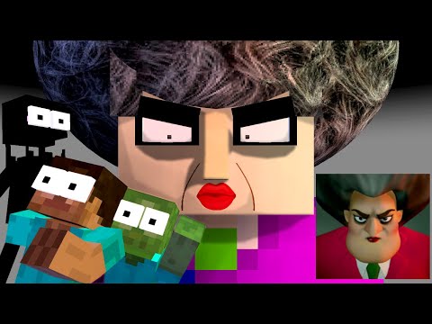 SCARY TEACHER PRANK  - MINECRAFT ANIMATION