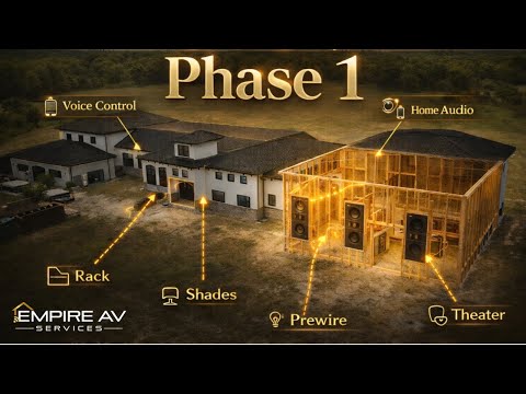 Inside the First Phase of a Mega Smart Home | Prewire, Theater & More