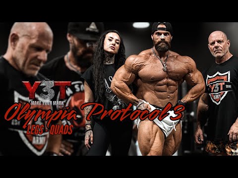RAW LEGDAY QUADS DAY / Y3T Mr. Olympia Protocol III at NewTech Gym Las Vegas