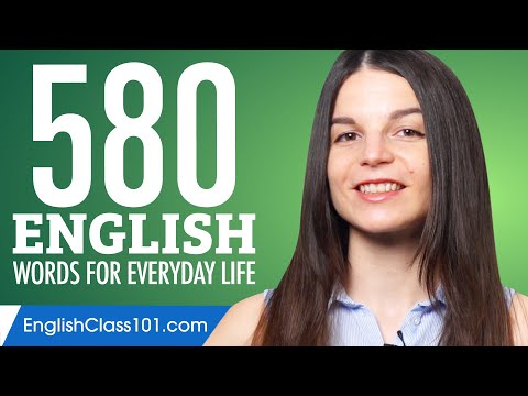 580 English Words for Everyday Life - Basic Vocabulary #29
