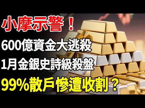 小摩示警！600億資金大逃殺，1月金銀史詩級殺盤，99%散戶慘遭收割？#黃金#摩根大通#白銀 #金價#理財#投資#晚年生活#晚年幸福#退休#退休生活#養老