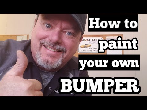 How to paint a bumper yourself. bumper repair #auto paint #diy paint
