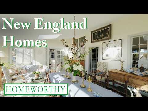 New England Homes | Playful Patterns, Vintage Style & Garden Dreams