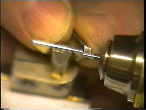 Turning a balance staff for a watch or clock - part 2