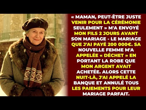 Au Mariage, Mon Fils A Dit « Viens Juste Pour La Cérémonie » — Je N'attendais Pas Ce Qui A Suivi...