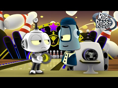 Who is the Best Space Ball Bowler? 🎳🚀 | Rob The Robot | Preschool Learning