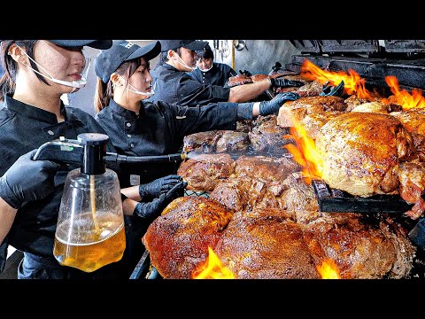 Perfect! The World's Best Texas BBQ Masters on an Amazing Scale / Korean street food