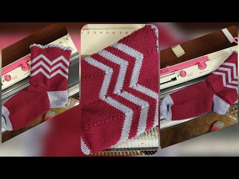 Носки-паркет на любой вязальной машине