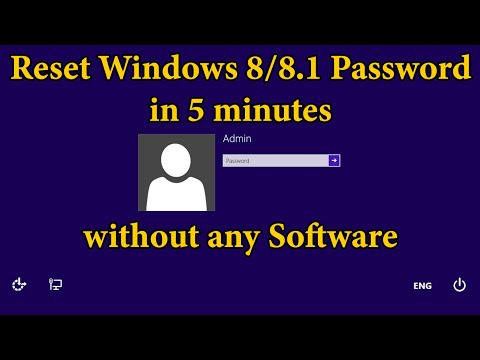 How to Reset Windows 8/8.1 Password without any Software and Data loss