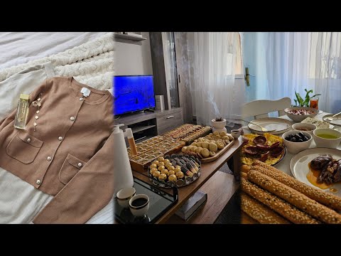 Eid vlog |cozy days in my life, family breakfast, go out alone, Eid Table