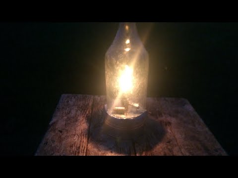 СВЕТ в ЗЕМЛЯНКУ|Масляная лампа СВОИМИ РУКАМИ|DIY