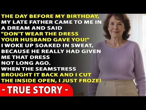 In my dream, my late dad said "Don't wear that dress he gave you." When I woke up...