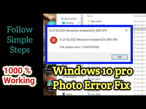 How to Fix File System Error (2147416359) | Windows 10 pro | Step by Step Solution