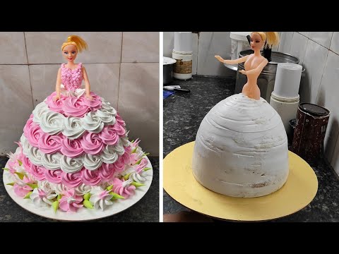 Ye Wala Doll Cake Customer Ko Bahut Pasand Aaya Apako Kaisa Laga |Barbie Doll Cake Design for Girl
